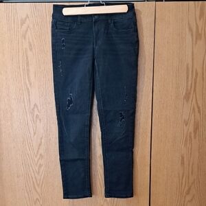 SO Girls Black Distressed Skinny  Jeans